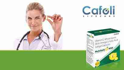 Vitamin E + Wheat Germ Oil + Omega-3 Fatty Acid Softgel at best price in Nutritional Care Franchise for Heart Health.